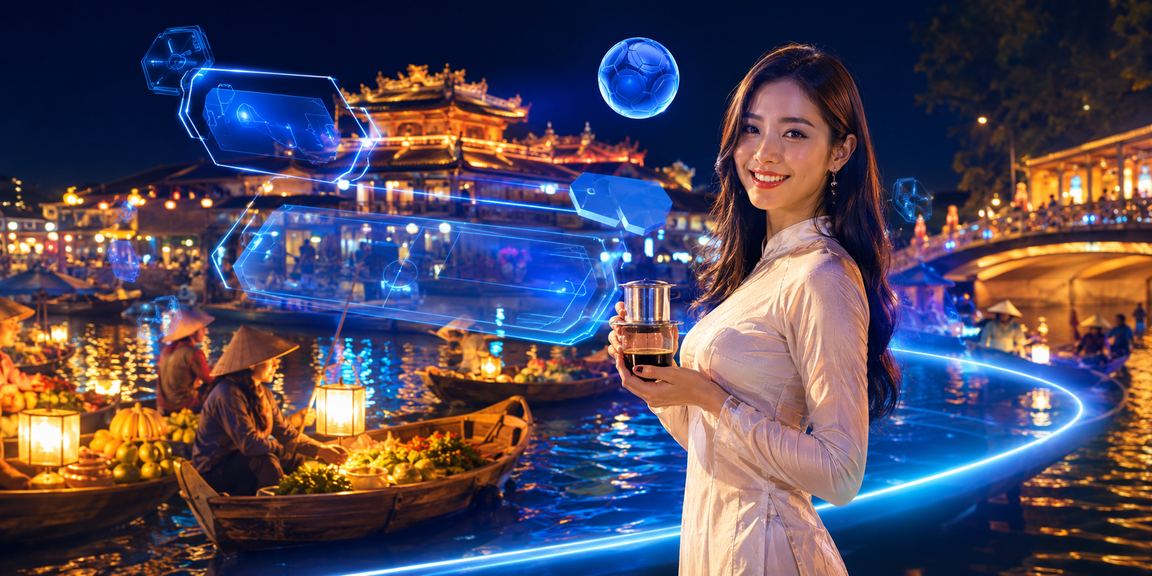 Người dùng tại Huế xem kết quả cá cược esports và xổ số trên điện thoại tại quán cà phê