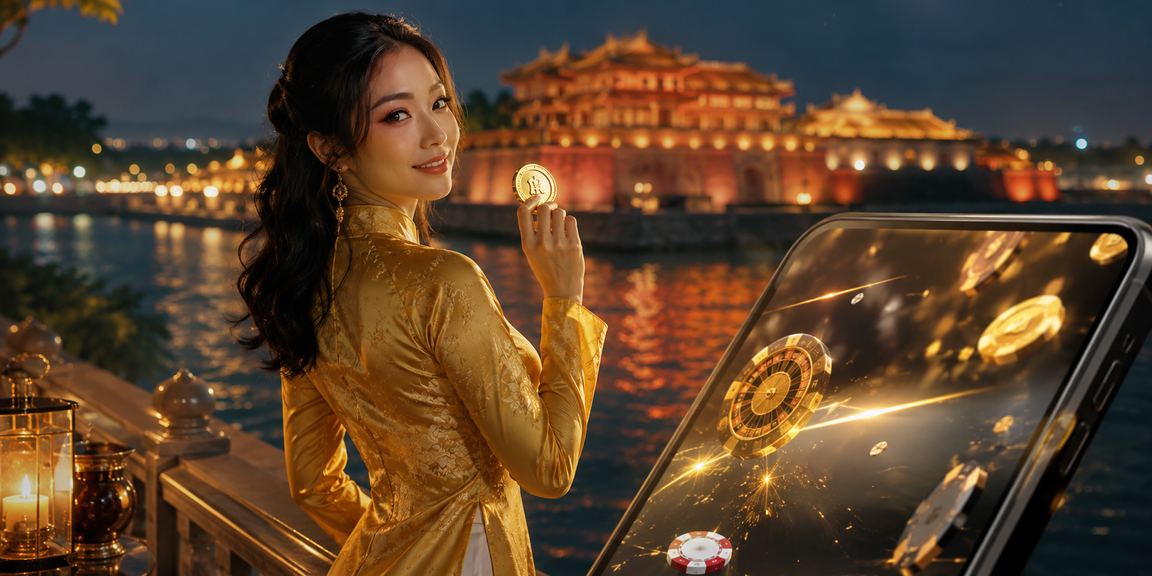 Người dùng Huế trải nghiệm giao diện di động của 709 với áo dài truyền thống